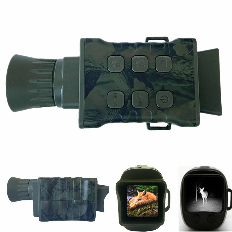 4k Hd Monocular Night Vision Telescope 5x Digital Zoom Jaktteleskop Utomhus Dag Natt Dubbel Användning Full Dark 200m
