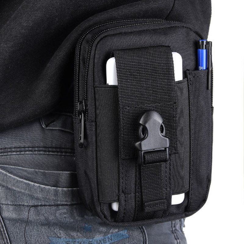 5.5 Tum Utomhus Edc Tactical Molle Midjeväskor Pack Herr Mobilfodral Plånbok Fodral Hållare För Iphone 8 Sport Camping Vandring