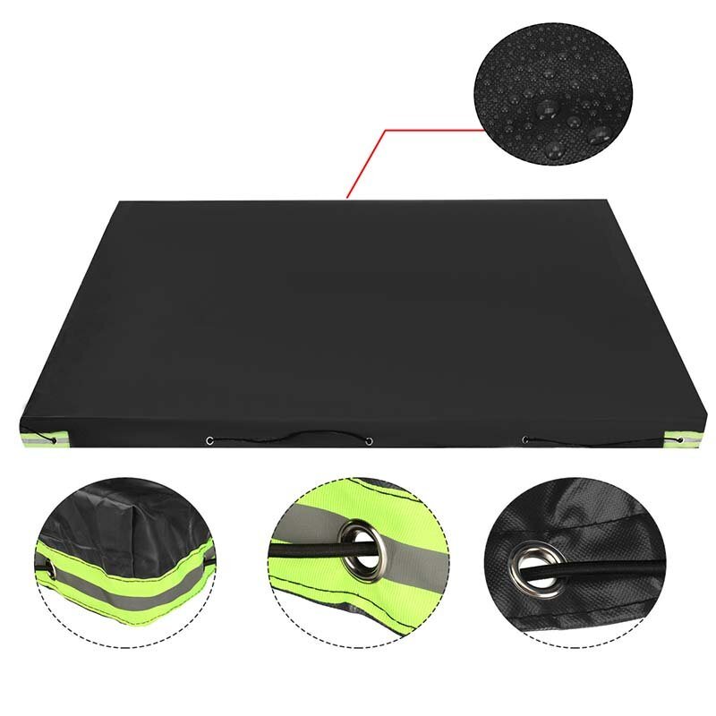 600d Trailer Cover Heavy Duty Pvc Vattentätt Vindtätt Dammskydd Med Gummibälte 120-140 cm