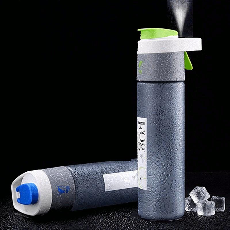 600ml Utomhus Plast Vattenflaska Kreativ Resa Sport Löpning Dryckesgods Läcksäker Sprayvattenkokare