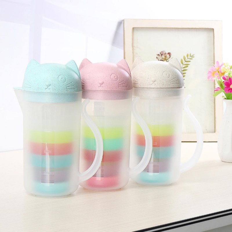 800ml Utomhus Bärbar Sil Cup Vattenflaska Tekanna Juice Dricksmugg Vattenkokare