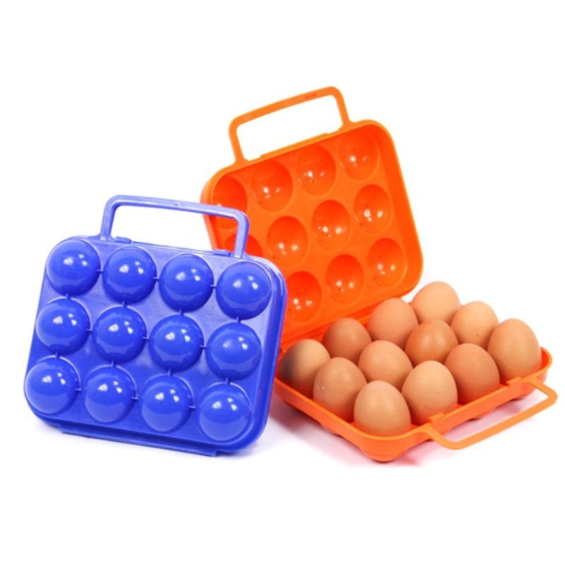 Ägg Carrier Container Case Utomhus Porslin Bärbar Camping