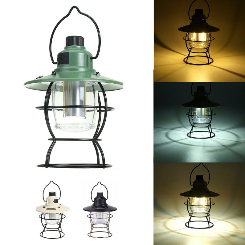 Bärbar 50w Usb Uppladdningsbar Campinglampa Led-lampa Utomhustält Lykta För Vandring Och Klättring I Trädgården