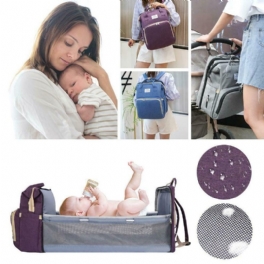 Bärbar Skötväska Vikbar Babyresor Stor Ryggsäck Utomhusvikbar Babysäng Mammaväskor