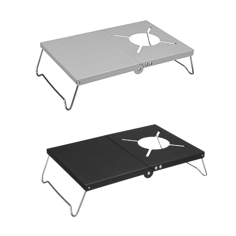 Camping Vikbar Spis Bord Bärbar Bbq Grill Picknick Skrivbord Bbq Stativ Fäste För Picnic Tillbehör