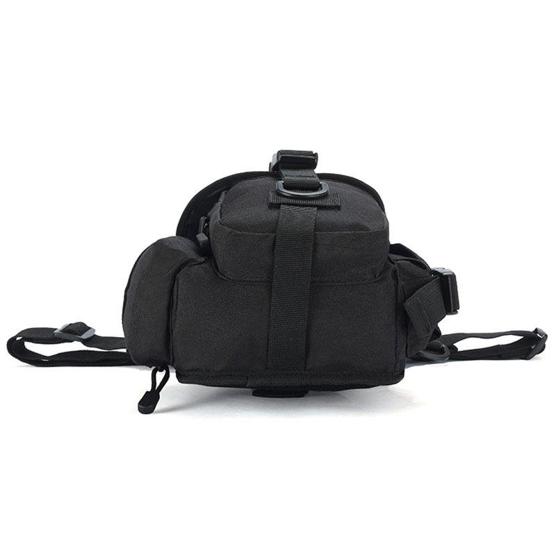 Canvas Vattentät Tactical Bag Midjepaket Benväska Camping Vandring Jakt Bältesväska