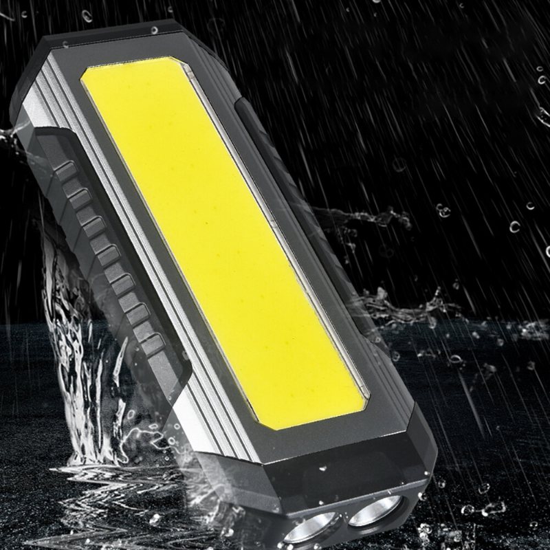 Cob Led Arbetslampa Usb Uppladdningsbar Ficklampa Camping Lykta Led Med Magnet