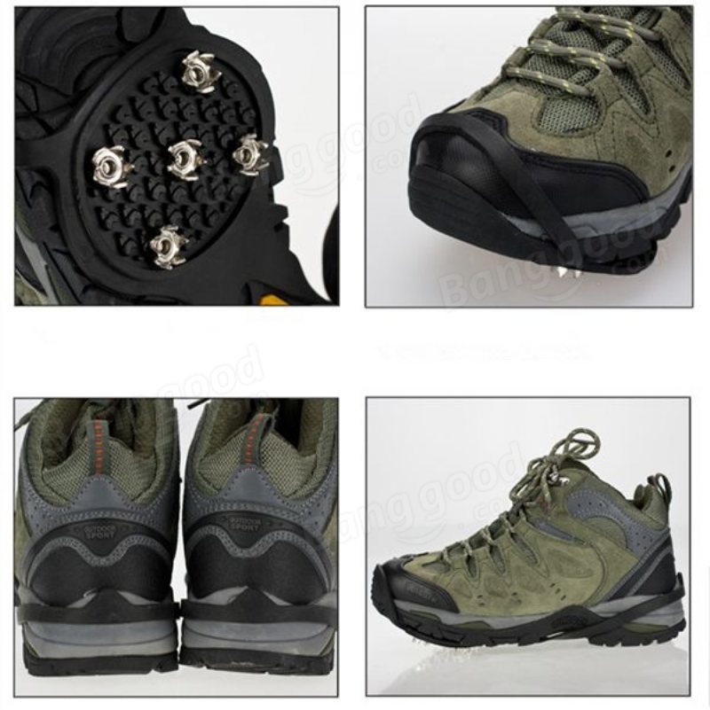 Halkskydd Halkfria Skor Skydd Spikes Stegjärn Grip Ice Snow Footwear