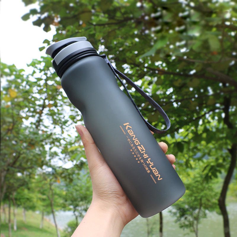 Kangzhiyuan 1000ml Stor Sportflaska Gym Fitness Pc Vattenflaska Bpa Gratis Resor Drickskopp