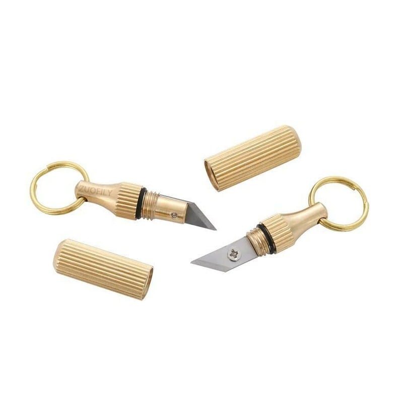 Minikniv Multifunktionell Edc-verktyg Bärbara Nyckelringar Mässingskapsel