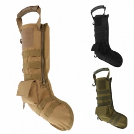 Molle Christmas Farfar Santa Socks Bag Military Tactical Bag Outdoor Jakt Förvaringsväska