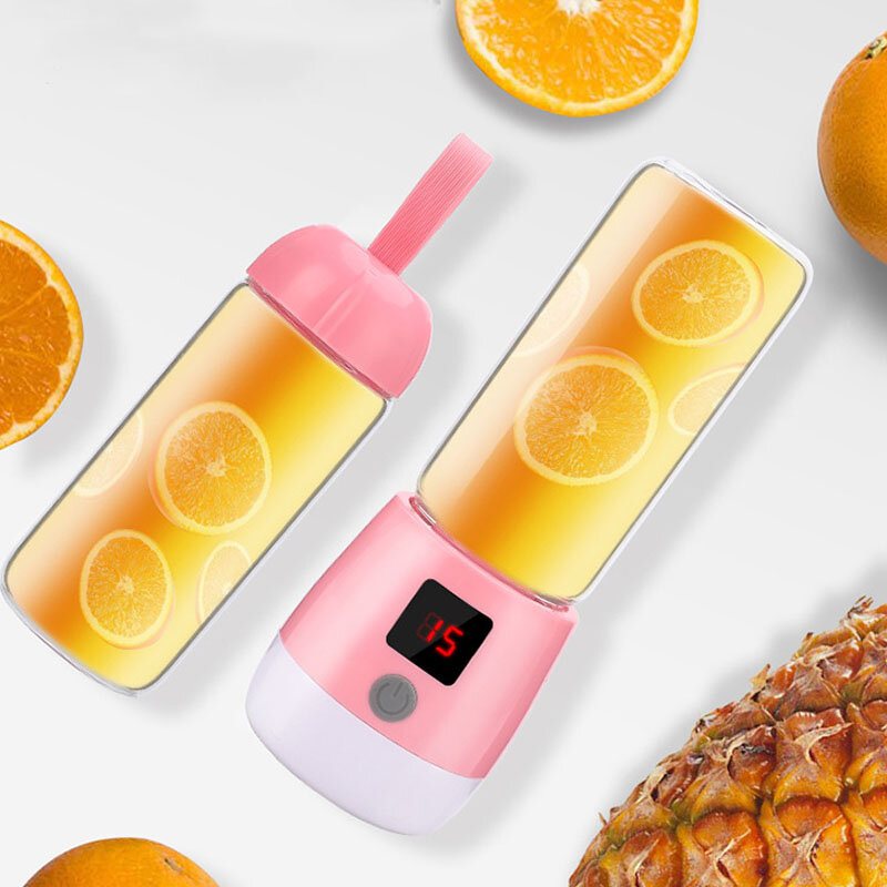 Multifunktion Mini Juicer Mat Milkshake Fruktmaskin Maskin Usb Uppladdningsbar Blender Camping Picnic