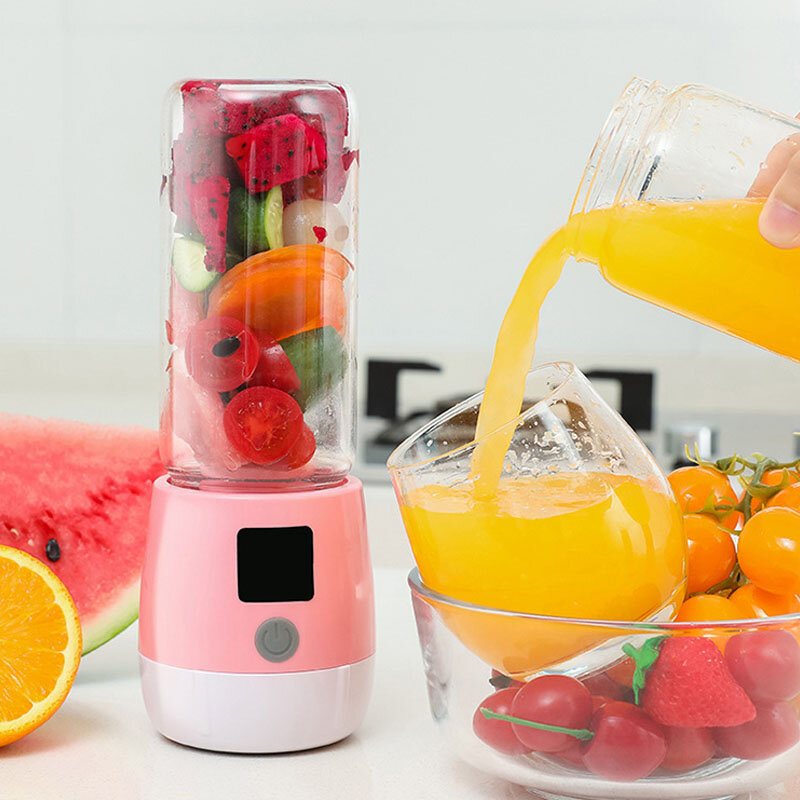 Multifunktion Mini Juicer Mat Milkshake Fruktmaskin Maskin Usb Uppladdningsbar Blender Camping Picnic