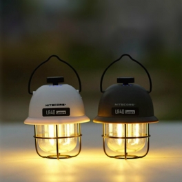 Nitecore Lr40 Camping Light Usb-c Uppladdningsbar Tältlykta 100lm Drifttid 65 Timmar 3 Ljuskällor