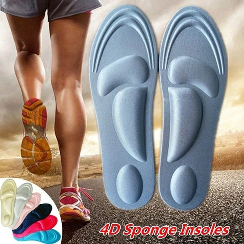 Ortopediska Innersulor 4d Memory Foam Smärtlindring Mjuk