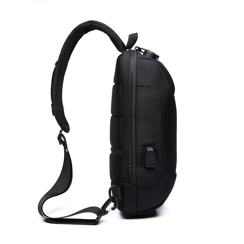 Ozuko Bröstväska Usb Extern Laddning Stöldskydd Crossbody-väska Vattentät Axelväska För Campingresor