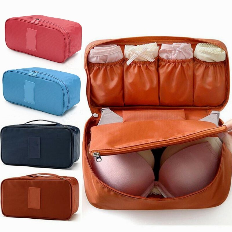 Portable Protect Bh Underkläder Strumpor Kosmetisk Förpackning Cube Förvaringsväska Resbagage Organizer