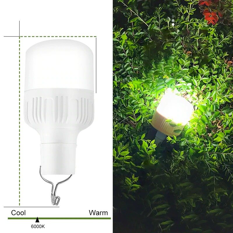 Tältlampa Led Clip Hook Uppladdningsbar Lykta