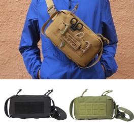 Taktisk Axelväska Herr Sling Crossbody Molle Bag Camping Resor Fiske Militär Ryggsäck