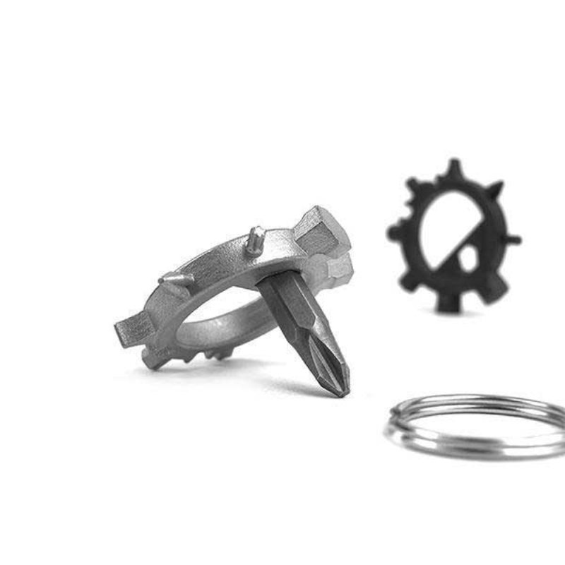 Utomhus Edc 12 Funktioner Skruvmejsel Mini Nyckelring Verktyg Reparation Verktygssats Camp Multi Use