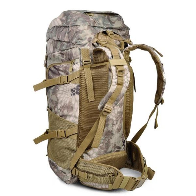 Utomhus Nylon Män Kamouflage Ryggsäck Cykelryggsäck Pack Resa Camping Vandringsväska