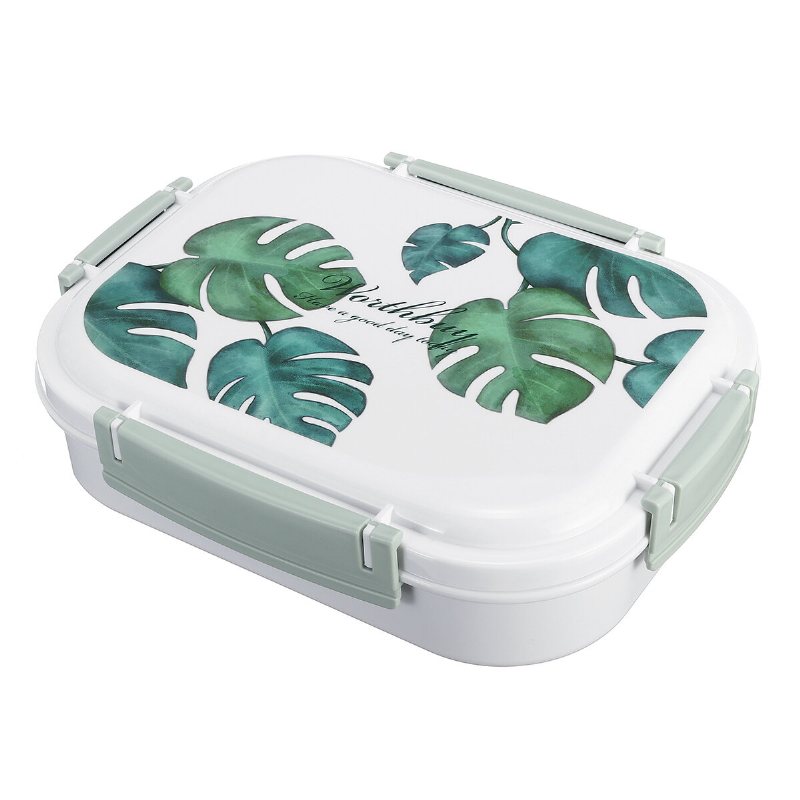 Utomhus Picknick Bento Box Rostfritt Stål Termisk Matbehållare Lunchlåda 3/4 Rutmönster Japanskt Färgmönster