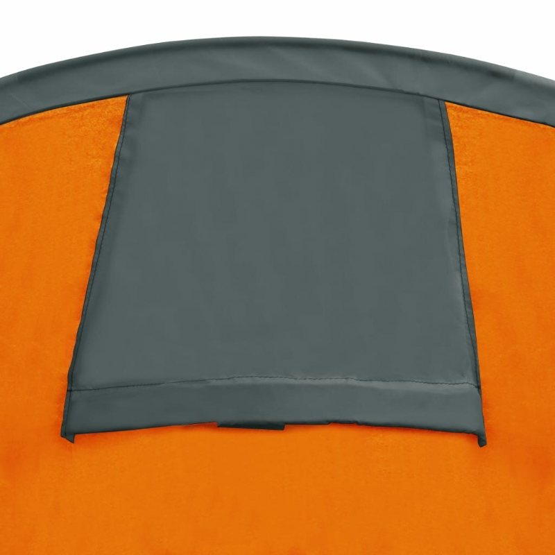 Vattentätt Campingtält 2~4 Personer Tunneltält För Camping Vandring Resor Glasfiberstolpar Grå+orange