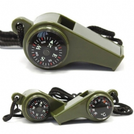 Whistle Compass Termometer 3 I 1 Campingtillbehör