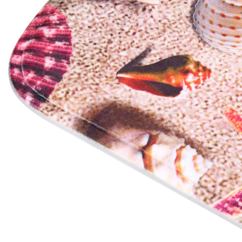 3 Set Starfish Shell Toalettmatta Badrum Halkskyddad Toalettsits Dyna Tyg