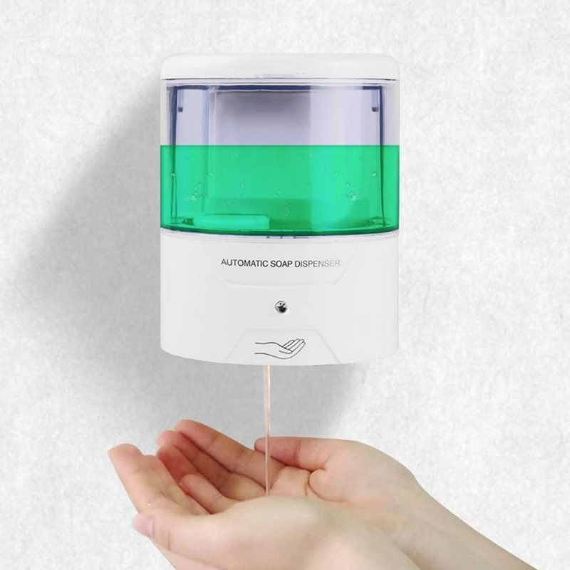 700ml Automatisk Sensor Tvålskum Vätskedispenser Beröringsfri Väggmonterad Tvåldesinfektionspump