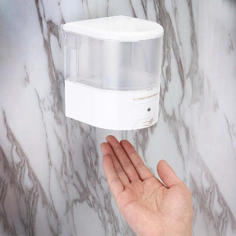 700ml Automatisk Sensor Tvålskum Vätskedispenser Beröringsfri Väggmonterad Tvåldesinfektionspump
