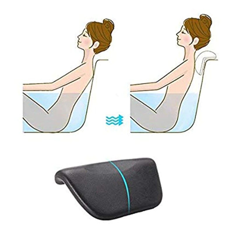 Hot-spa Badkar Kudde Pu Badkudde Med Halkfria Sugkoppar