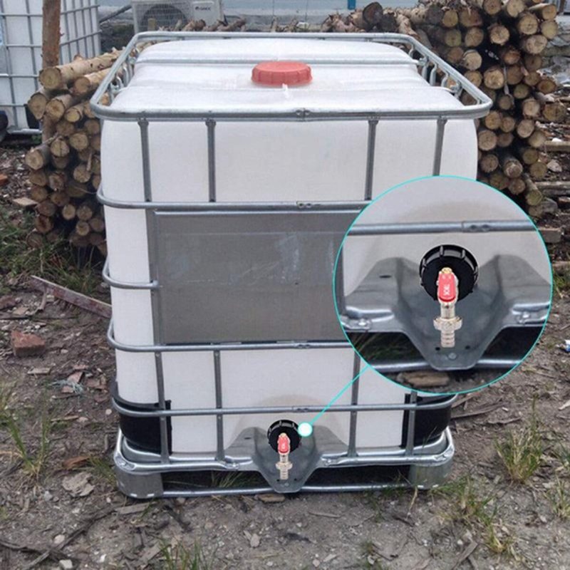 Ibc-tankadapter Till 1/2''yard Trädgårdsvattenkran Slangkoppling Monteringsverktyg S60x6