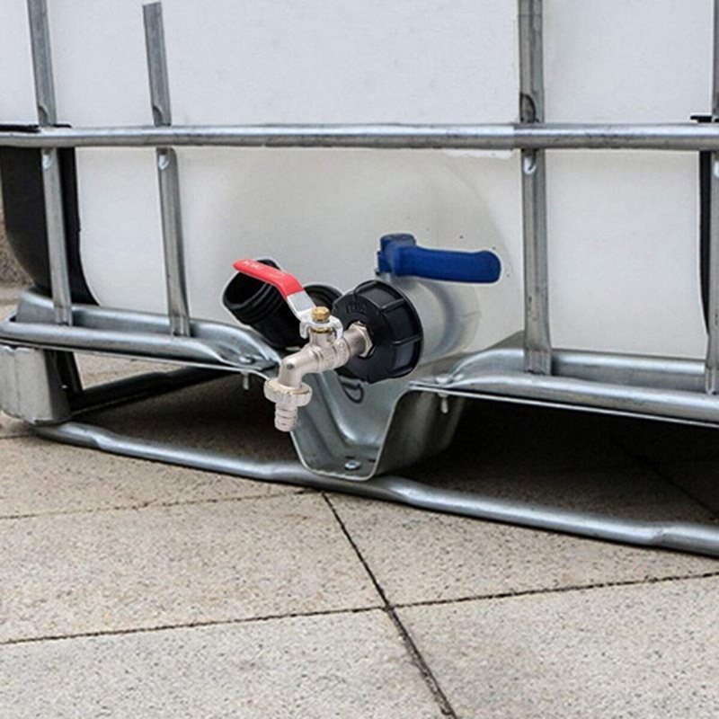 Ibc-tankadapter Till 1/2''yard Trädgårdsvattenkran Slangkoppling Monteringsverktyg S60x6