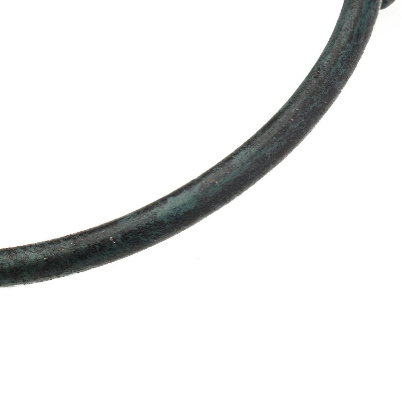 Rustik Industriell Kran Ringar Rack Smidesjärn Vintage Rund Hängande Svart Metall Handdukshållare Badrum Kökshängare