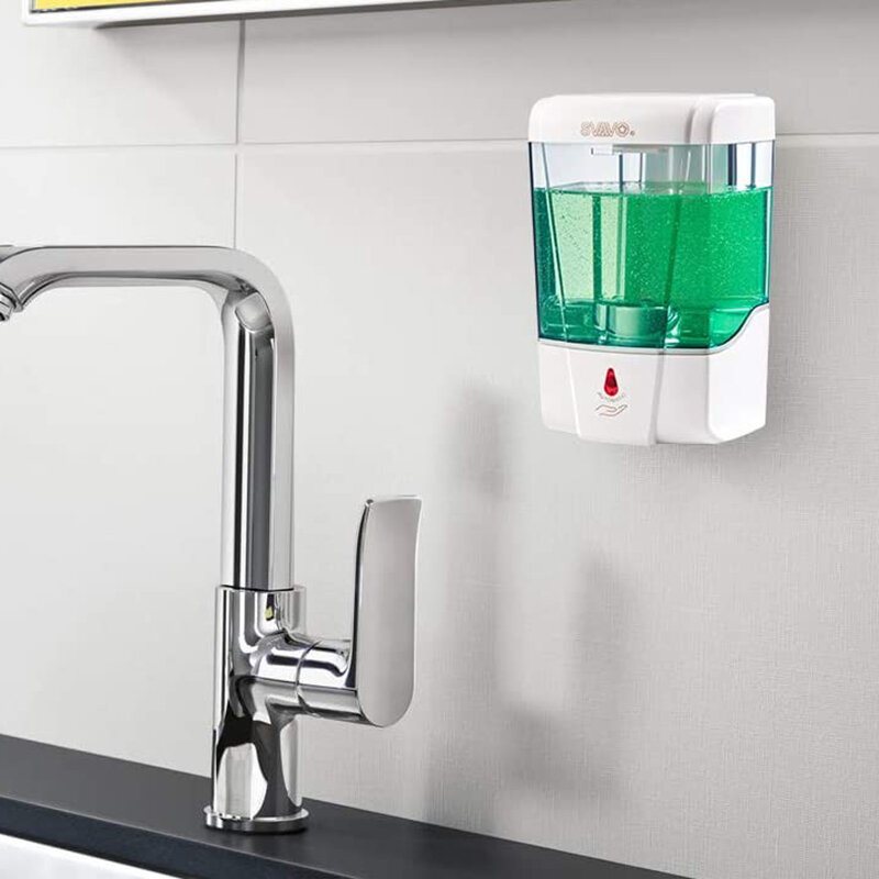 X9 800ml Intelligent Ir-sensor Dispenser För Flytande Tvål Handdesinfektionsmedel Schampo Kroppstvätt Tvålbehållare För Badrum Kök Hotell Restaurang Skolsjukhus