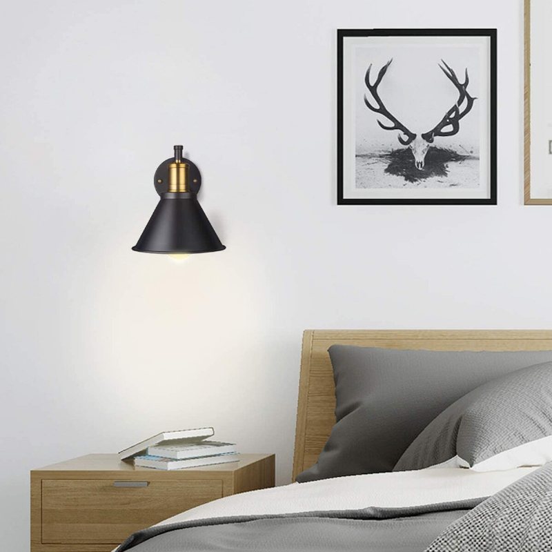 1/2 St 220v Justerbar Led-vägglampa Lampskärm Lampskyddshållare Armatur Matsal Utan Glödlampa