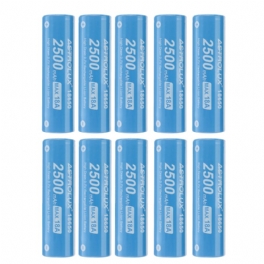 10st E1825 18a 2500mah 3.7v 18650 Li-ion Batteri Oskyddat High Drain Uppladdningsbar Lithium Power Cell För Astrolux Nitecore Lumintop Fenix Olight Ficklampor Rc Leksaker Hem Verktyg