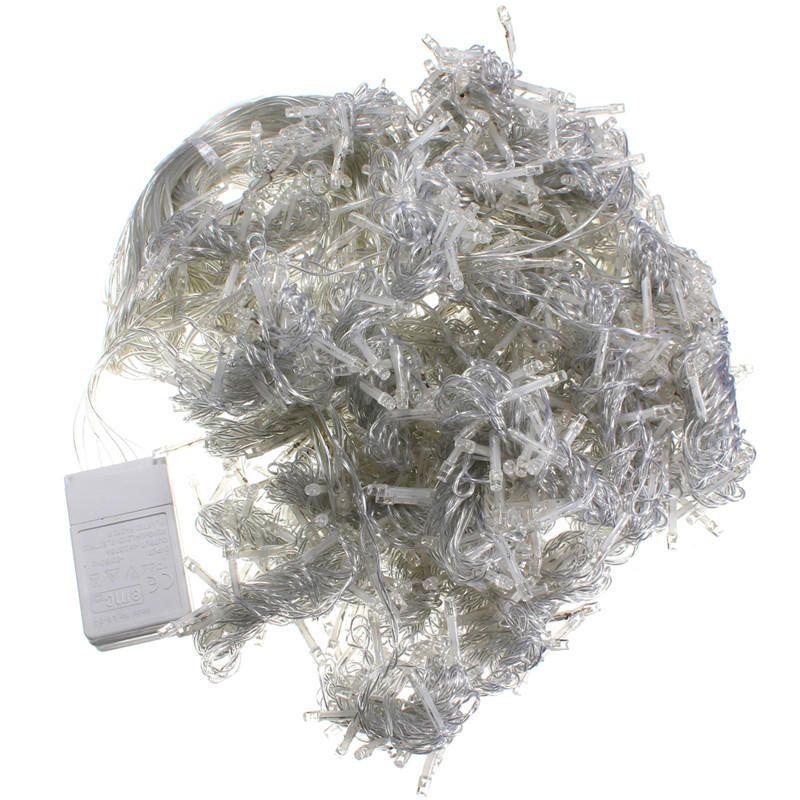 10x3m Utomhus 1000 Led Gardin Jul Fairy Light String Bröllop Jul Semester Dekor Ac220v