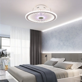 110/220v Taklampa Steglös Dimning Med Elektriska Fläktljus Modern Minimalistisk Matsal Och Sovrumsbelysning App-kontroll + Fjärrkontroll + Färg + Tre-hastighetsreglering
