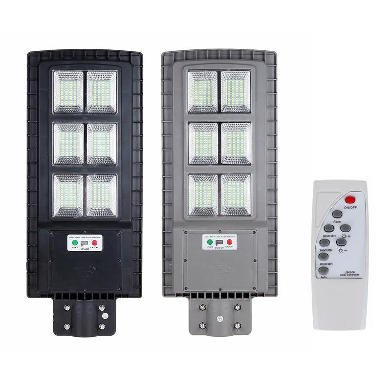 120w 240 Led Solar Gatubelysning Pir Rörelsesensor Vägg Timing Lampa Med Fjärrkontroll