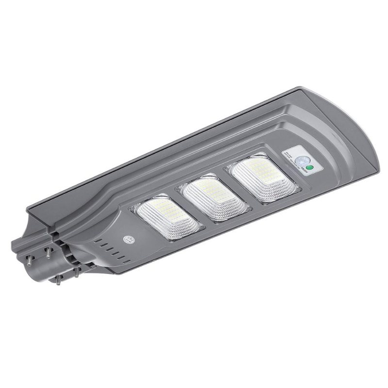 120w Super Ljus Utomhus Led Solar Ljuskontroll Pir Rörelsesensor Wall Street Light Trädgård Innergård Däckslampa