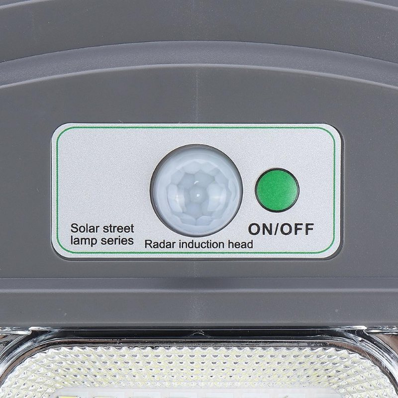120w Super Ljus Utomhus Led Solar Ljuskontroll Pir Rörelsesensor Wall Street Light Trädgård Innergård Däckslampa