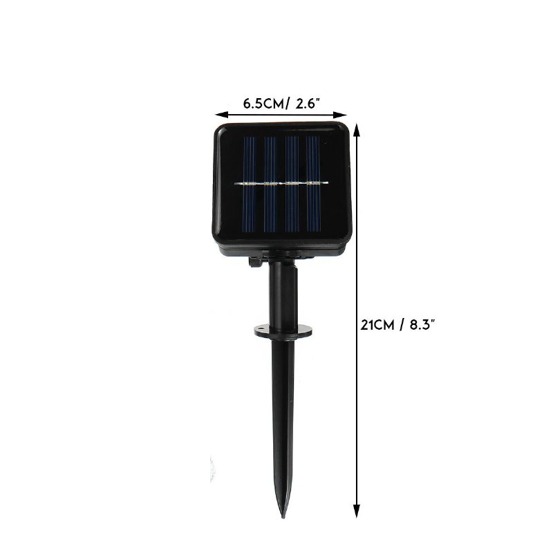 12m/22m/32m/52m Utomhus Led Solar String Light 8 Lägen Vattentät Hem Dekorativ Gräsmatta Lampa Juldekorationer Rensa Julbelysning