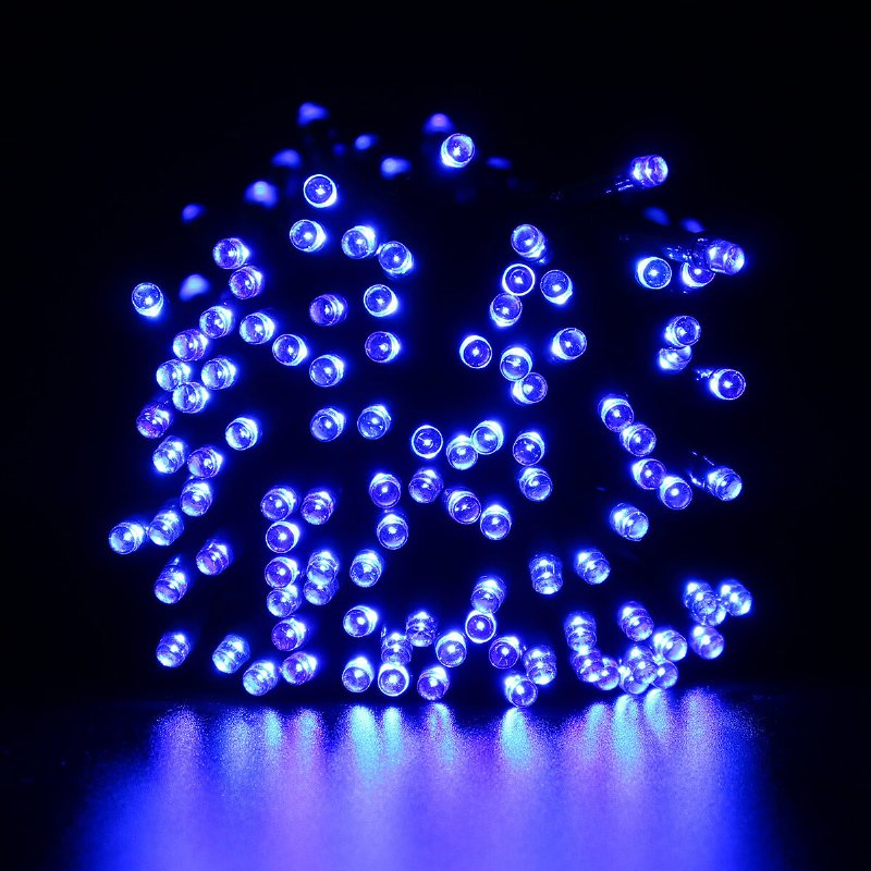 12m/22m/32m/52m Utomhus Led Solar String Light 8 Lägen Vattentät Hem Dekorativ Gräsmatta Lampa Juldekorationer Rensa Julbelysning