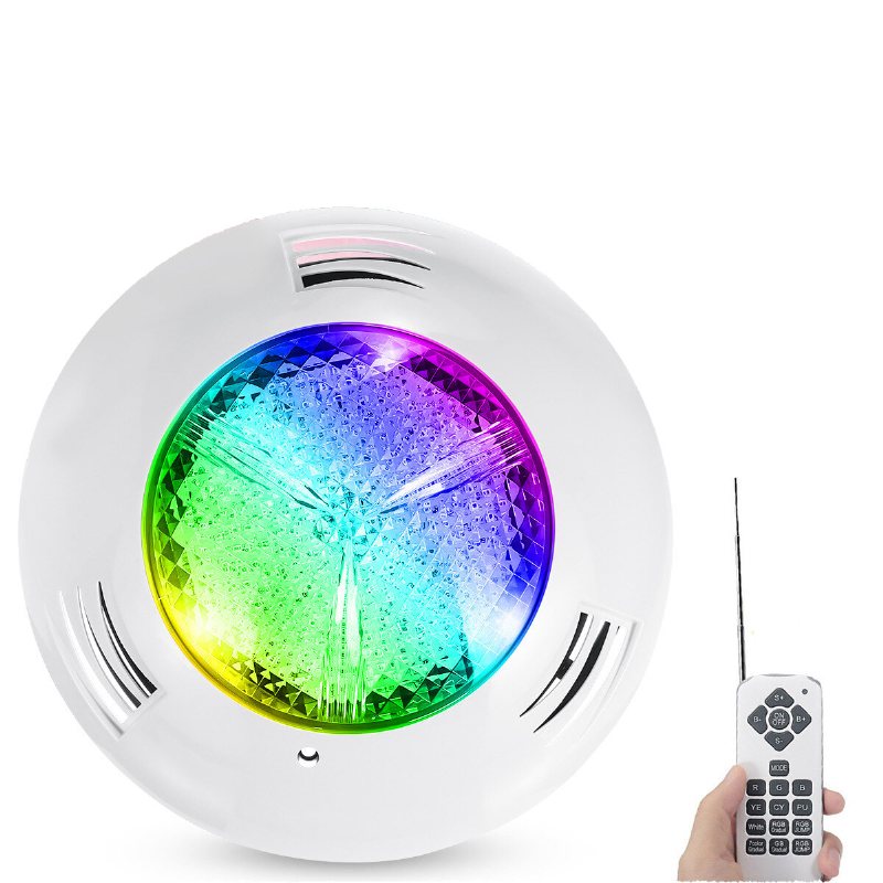 12v 114/216/432led Rgb Undervattenspoollampa Ip68 Fjärrkontroll Fontän Undervattensljus