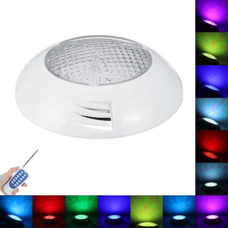 12v 144 Led Rgb Undervattenspoollampa Fontän Lampa Fjärrkontroll