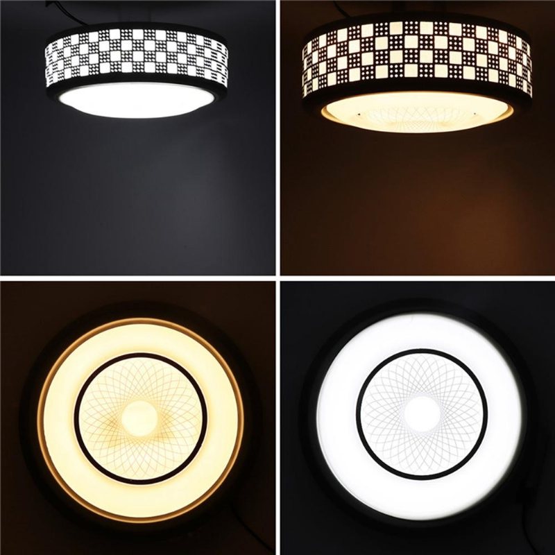 12w 24 Led Ljusa Runda Tak Ner Ljus Modern Lyxig Flush Akryl Lampa