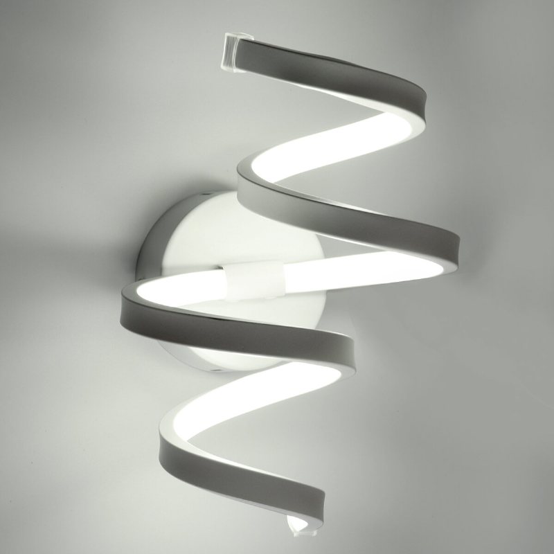 18w Akryl Led Modern Wave Vägglampa Hem Sovrumslampa Hemarmatur Dekor Ac100-240v