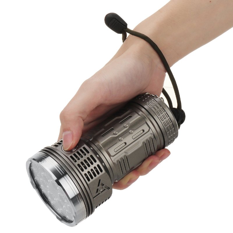 18x Sfq43 21000lm 871m 190000cd Anduril Ui Power Bank Ficklampa 3*21700 Batteri Type-c Input & Output Högpresterande Led-ficklampa Superljusstarkt Starkt Spotlighthandtag Och Självlysande Rör Tillval